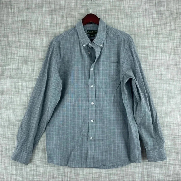Eddie Bauer Shirt Button Down Long Sleeve Mens Size L 1188 - Picture 1 of 7